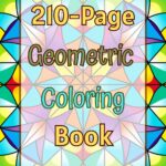 Geometric coloring book cover