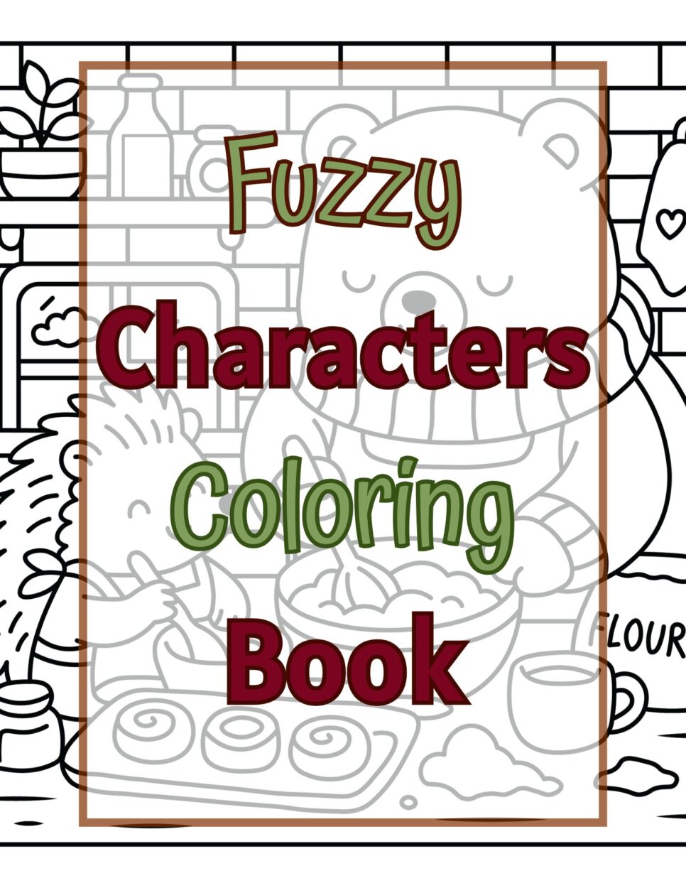 Fuzzy Characters Mini Coloring Book