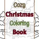 cozy Christmas coloring book cover