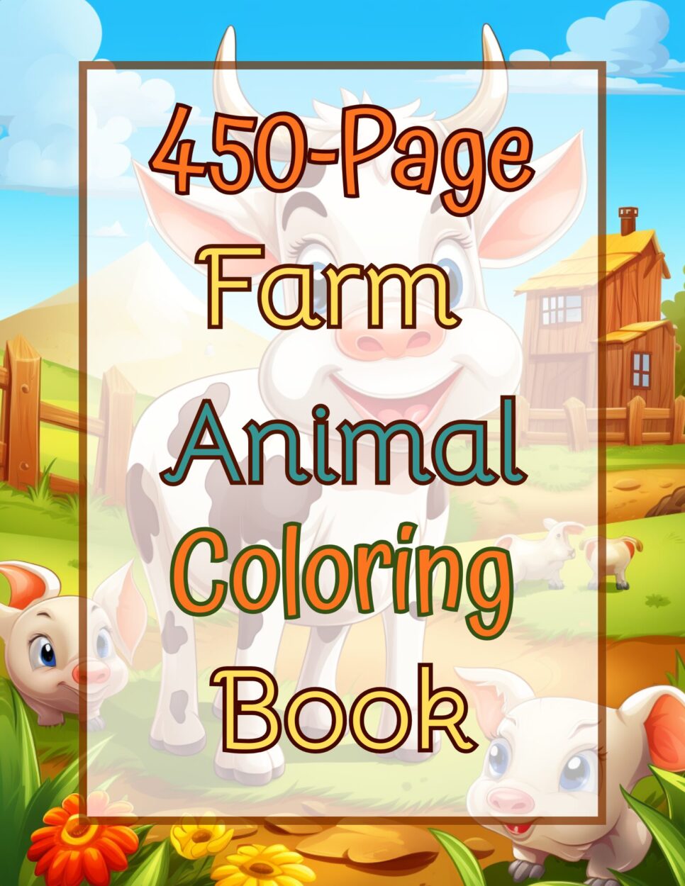 animal coloring book cover