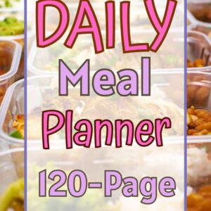 daily meal planner pink version cover