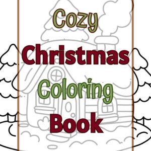 cozy Christmas coloring book cover