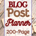 blog post planner cover