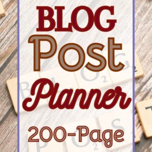 blog post planner cover