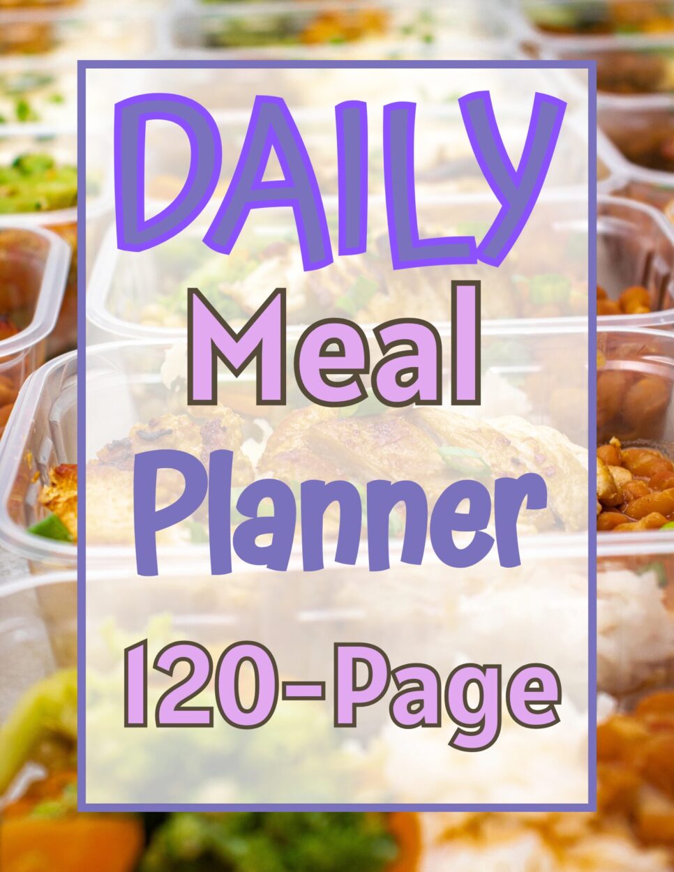 daily meal planner gray version cover