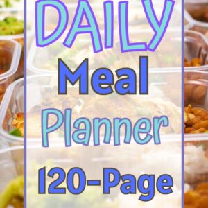 110-Page Daily Meal Planner – Blue