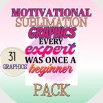 motivational graphics pack mockup