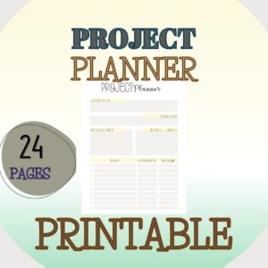 project planner mockup