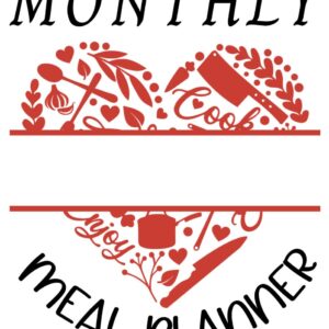 monthly meal planner cover