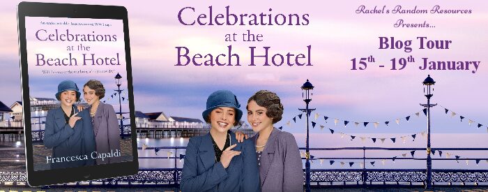 Celebrations at hte Beach hotel book banner