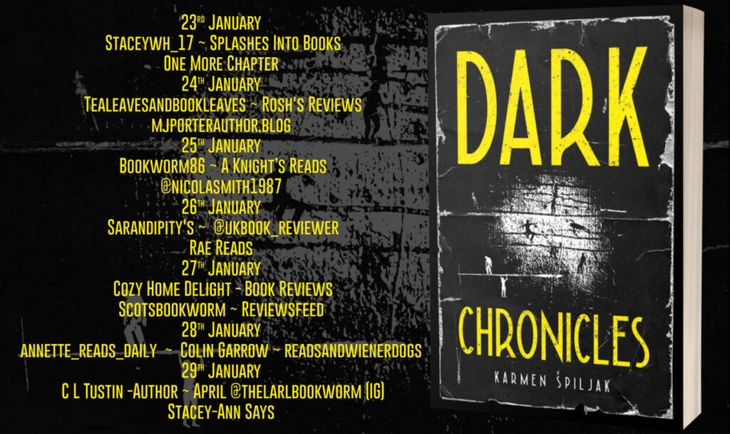 Dark Chronicles blog tour schedule