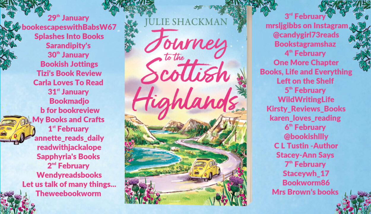Journey to the Scottish Highlands blog tour schedule