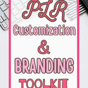 PLR customization and branding toolkit cover
