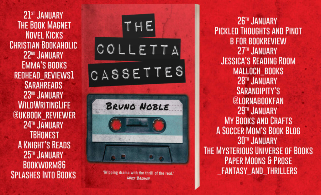 Bruno Noble blog tour schedule