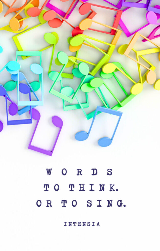 Words to Thinks. Or to Sing book cover