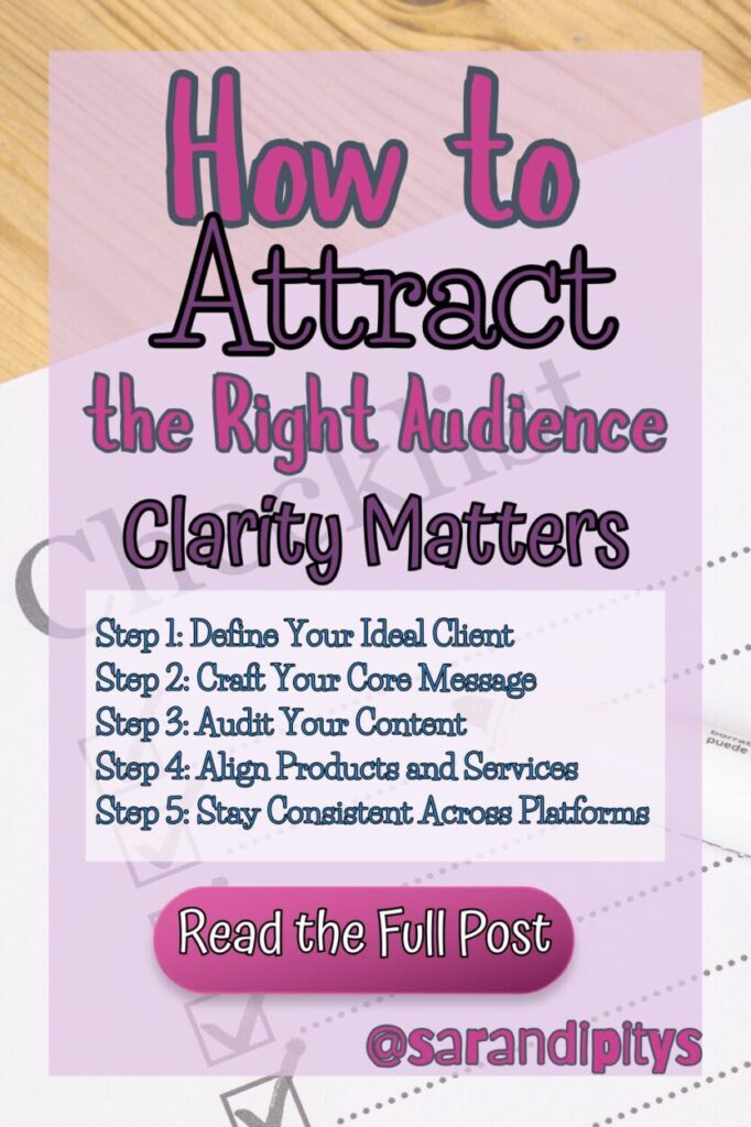 how to attract the right audience checklist