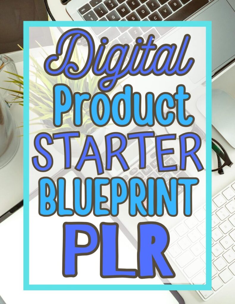 digital product starter blueprint plr cover