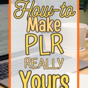 how to make plr really yours cover