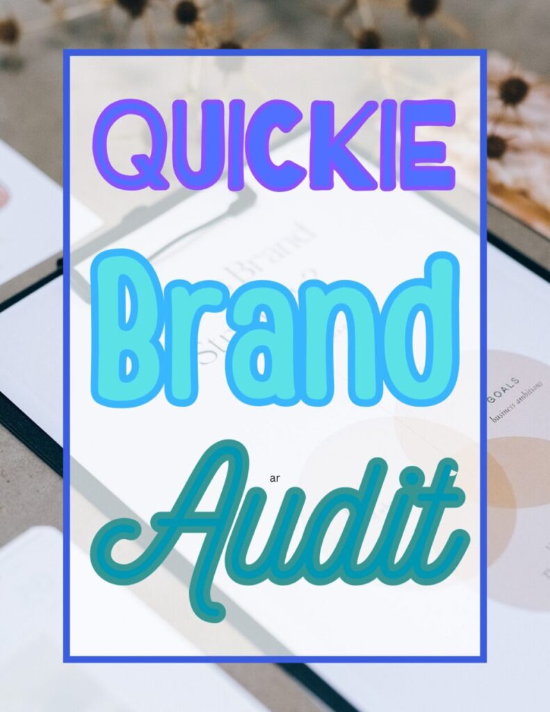 quickie brand audit cover