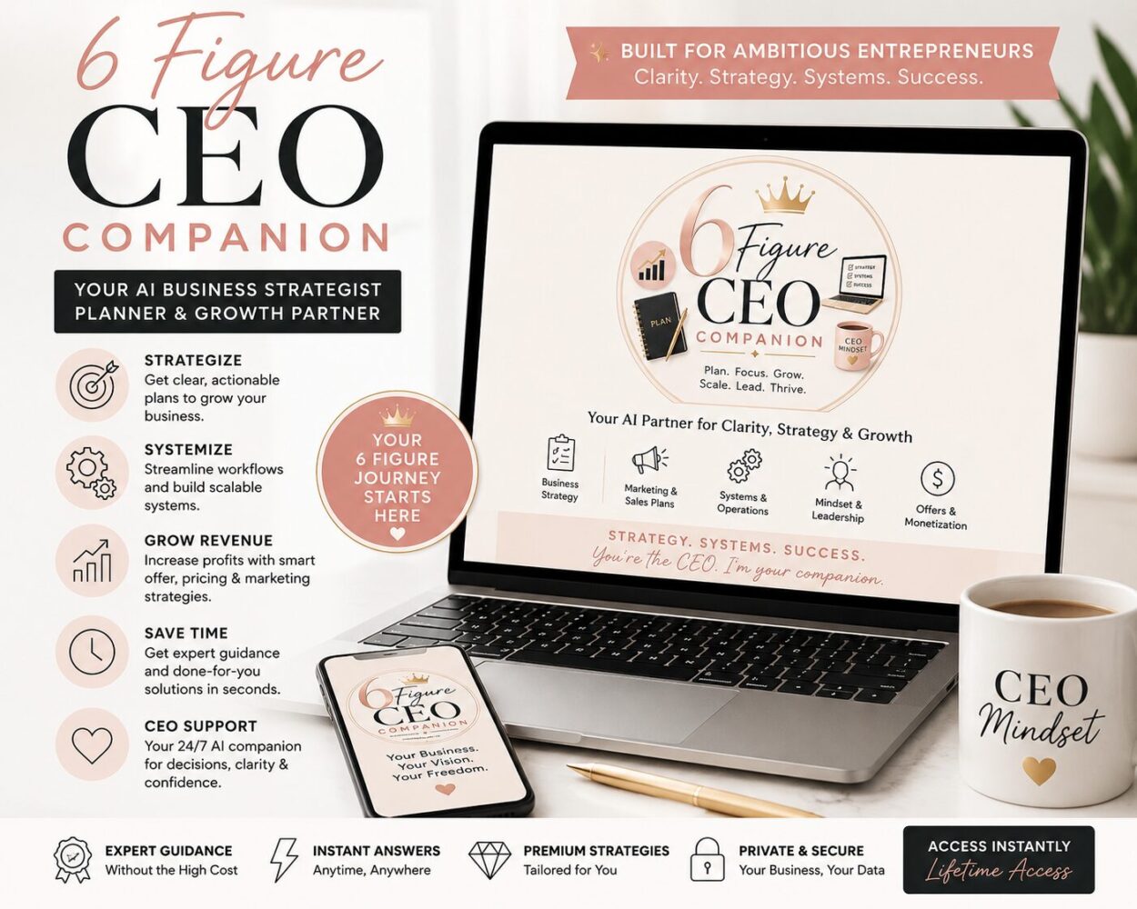 6-Figure CEO Companion GPT AI Assistant