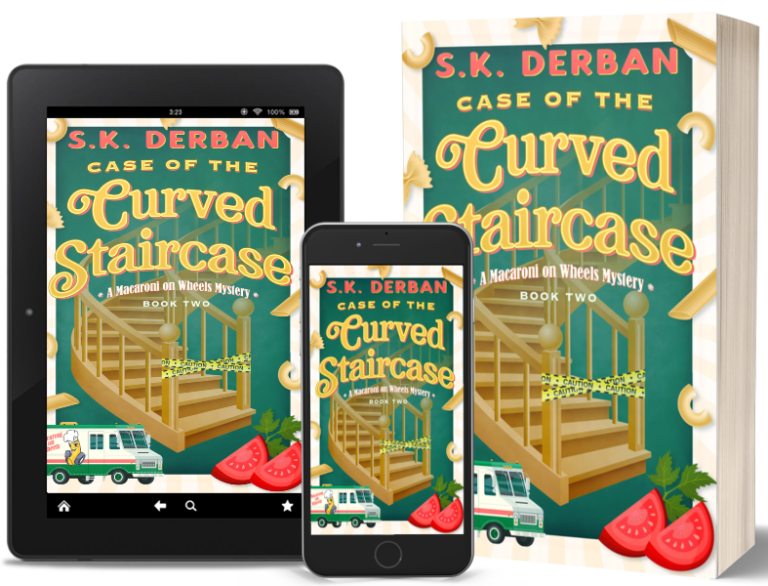 Case of the Curved Staircase cover mockup
