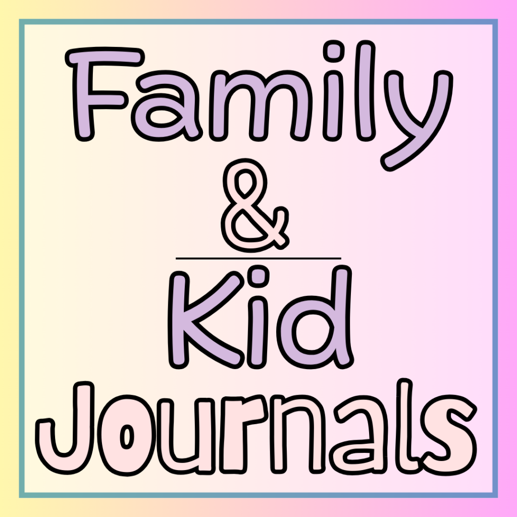 family & kid journals subcategory