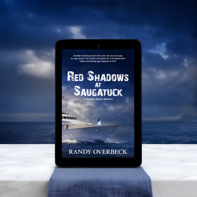 Red Shadows at Saugatuck book mockup