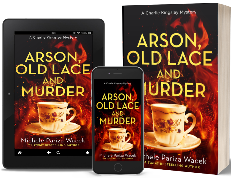 Arson Old Lace and Murder cover mockup