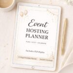 event hosting planner mockup