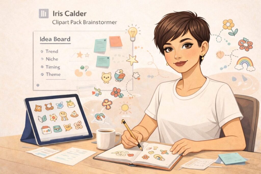 Iris Calder - Clipart Pack Brainstormer AI Assistant