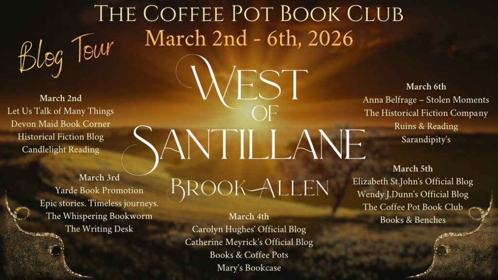 West of Santillane blog tour banner