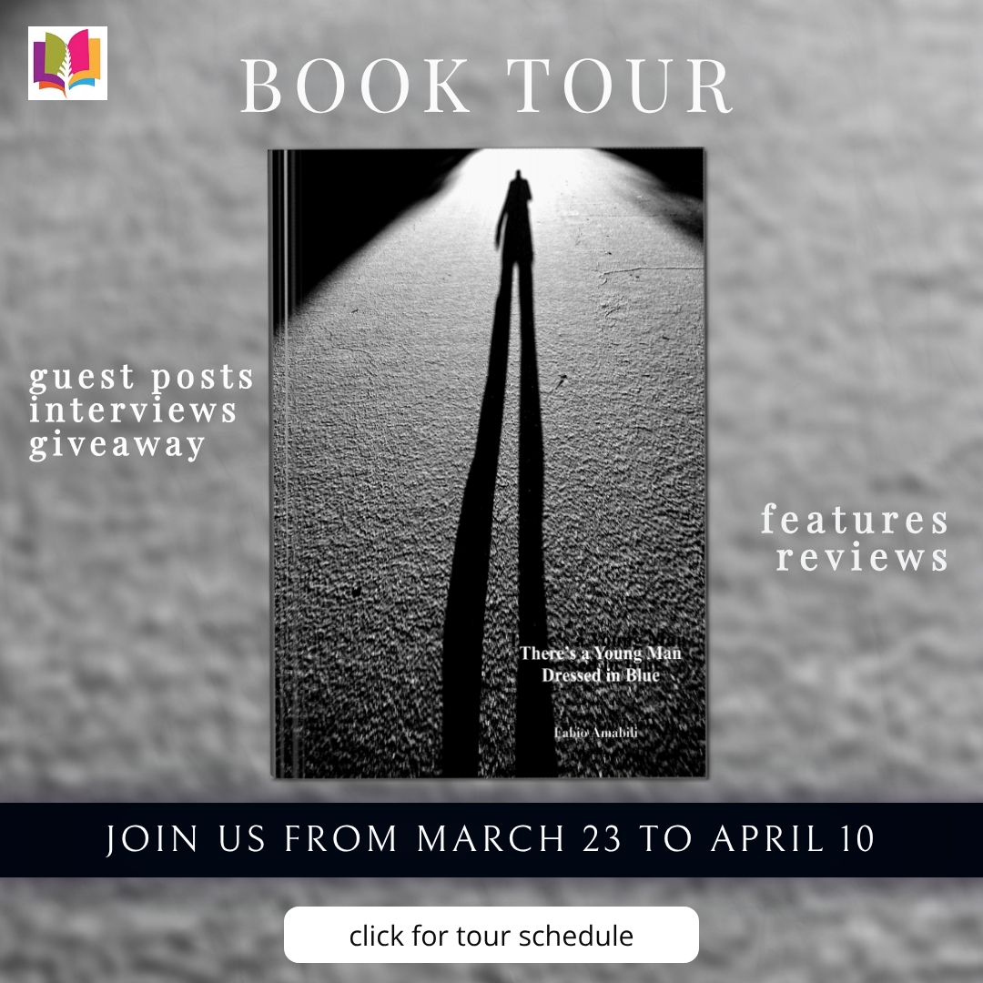 Man Dressed in Blue book banner