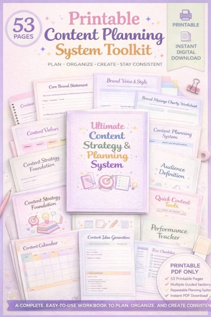 Content Planning System toolkit