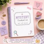 Minimal Pastel Mystery Notebook Set