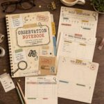 observation notebook mockup
