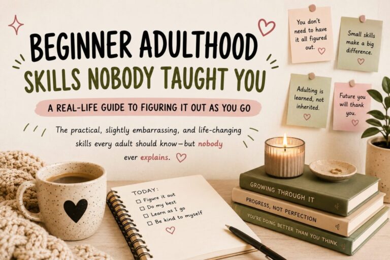 Beginner Adulting Skills Nobody Properly Explains