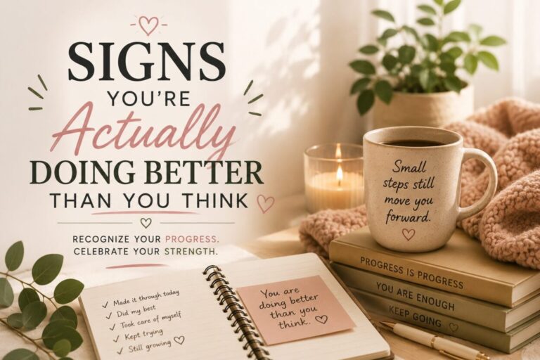 Signs You’re Actually Doing Better Than You Think