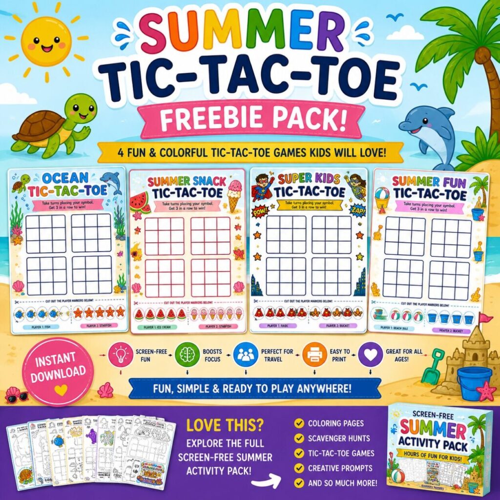tic tac toe mockup