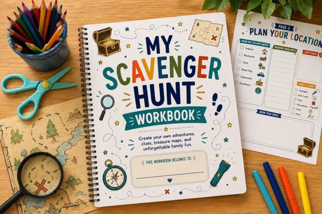 scavenger hunt mockup