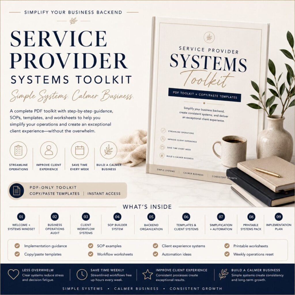 Service Provider Systems Toolkit