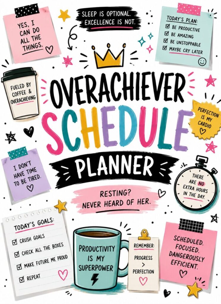 overachiever schedule planner