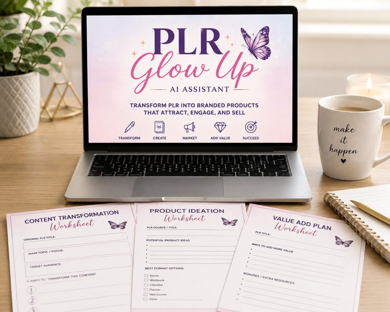 PLR Glow Up GPT AI Assistant