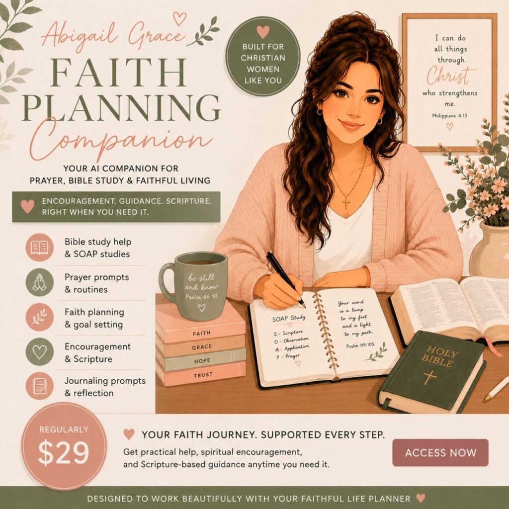 Abigail Grace Faith Planning Companion GPT AI Assistant