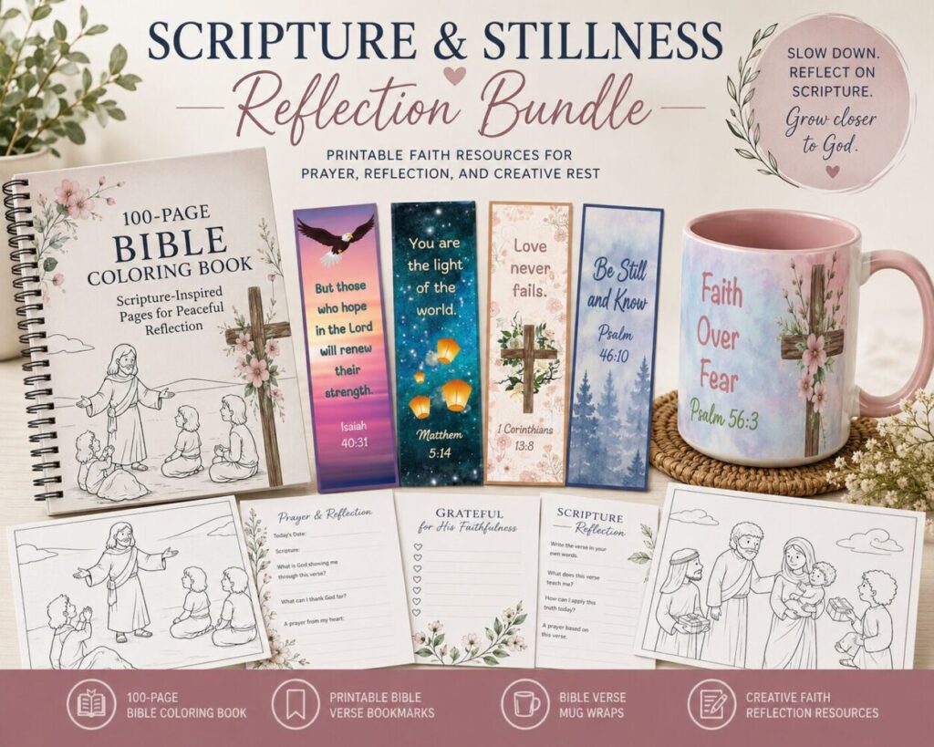 Scripture & Stillness A Creative Faith Reflection Bundle