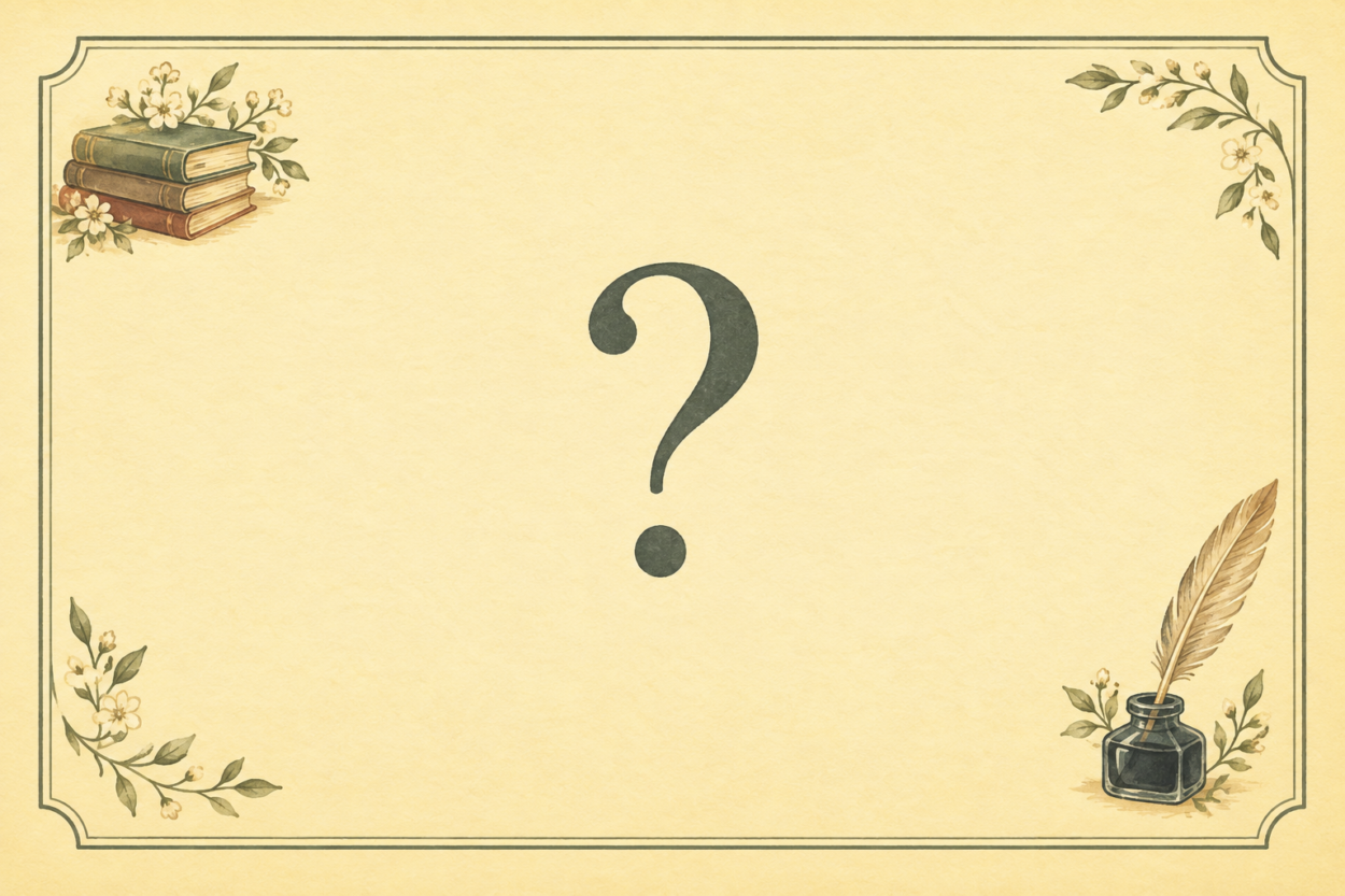 Mystery writing prompt card