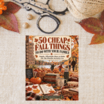 50 Cheap Fall Things to Do With Your Family printable activity book with affordable fall family ideas