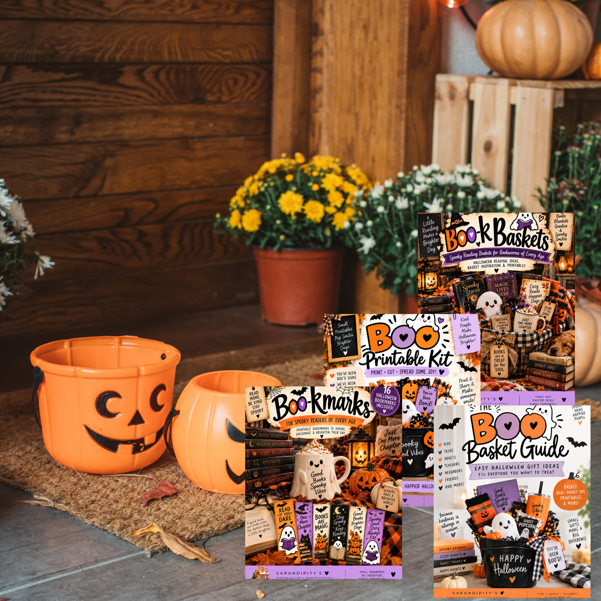 The Ultimate Halloween Boo Bundle: Boo Baskets, Boo-k Baskets & Printable Extras