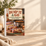 Dump It & Go free Crockpot freezer meal guide with 5 easy make-ahead slow cooker recipes